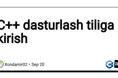 c++-dasturlash-tiliga-kirish