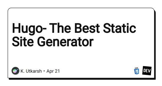 hugo-the-best-static-site-generator