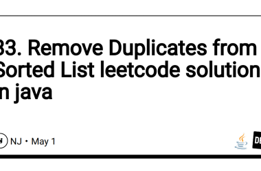 83.-remove-duplicates-from-sorted-list-leetcode-solution-in-java