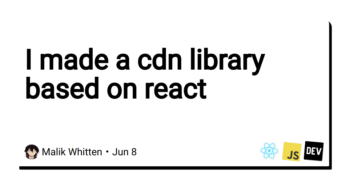i-made-a-cdn-library-based-on-react