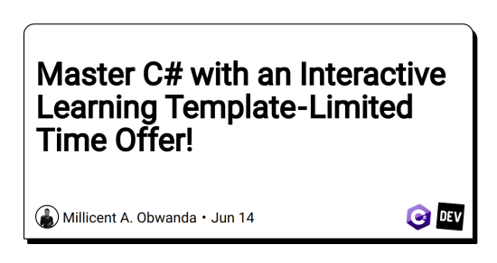 master-c#-with-an-interactive-learning-template - limited-time offer!