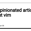 an-opinionated-article-about-vim