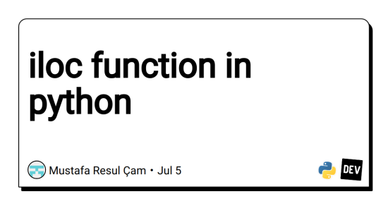 iloc-function-in-python
