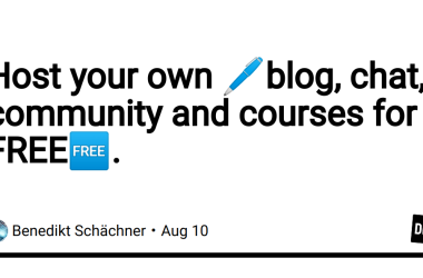 host-your-own-️blog,-chat,-community-and-courses-for-free.