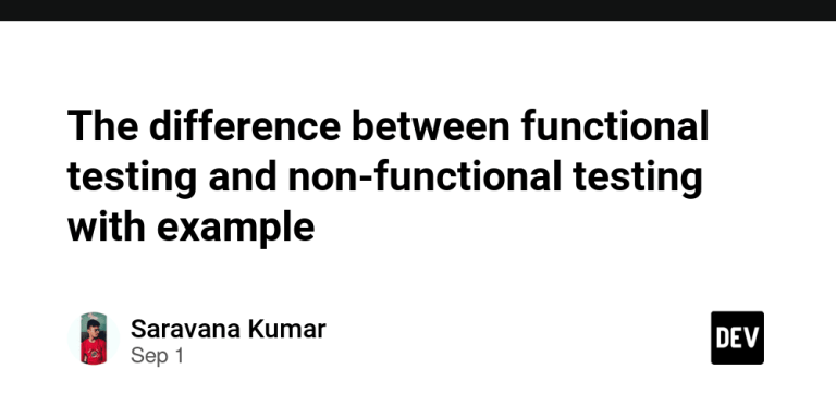 The difference between functional testing and non-functional testing ...
