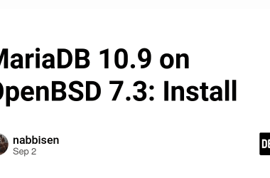 mariadb-109-on-openbsd-7.3:-install