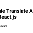 google-translate-api-in-a-react.js