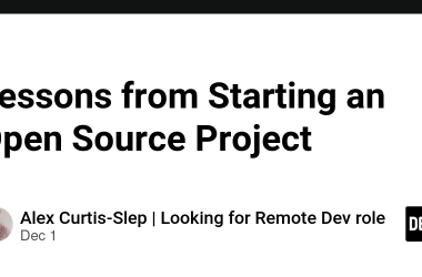 lessons-from-starting-an-open-source-project