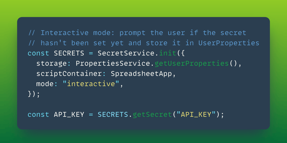 secretservice:-library-for-storing-secrets-in-google-apps-script