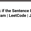 check-if-the-sentence-is-pangram-|-leetcode-|-java