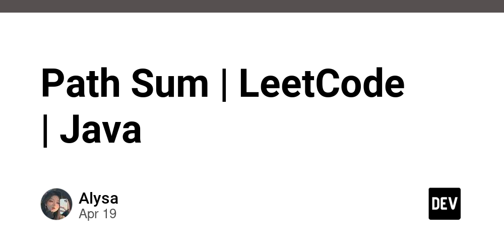 path-sum-|-leetcode-|-java