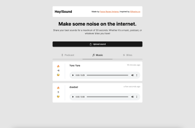 hey!sound:-upload-and-vote-for-the-best-audios-on-the-internet