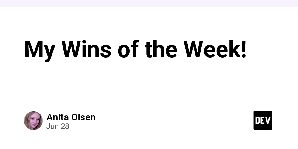 my-wins-of-the-week!-️
