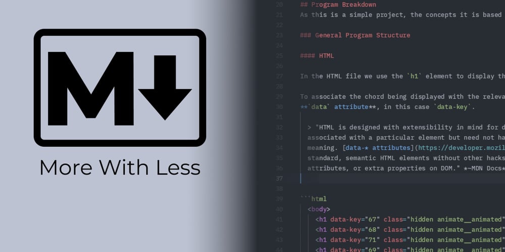markdown:-more-with-less