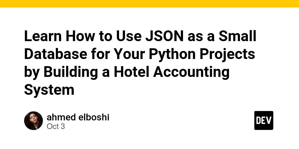Learn How to Use JSON as a Small Database for Your Python Projects by ...