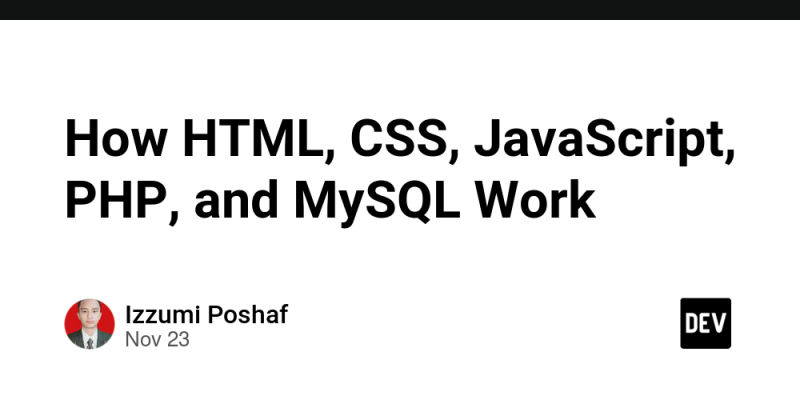 How HTML, CSS, JavaScript, PHP, and MySQL Work - prodSens.live