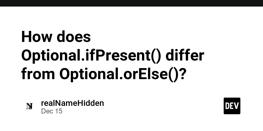 how-does-optionalifpresent()-differ-from-optional.orelse()?