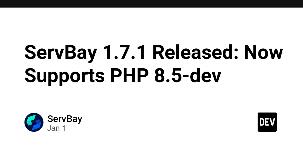 servbay-171-released:-now-supports-php-8.5-dev