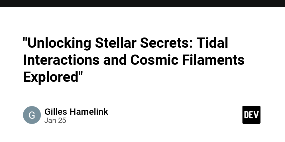 “unlocking-stellar-secrets:-tidal-interactions-and-cosmic-filaments-explored”