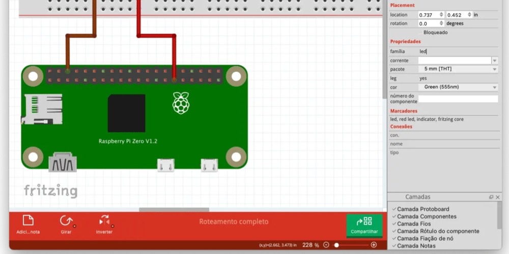 como-piscar-um-led-utilizando-bananapi-e-python-via ssh