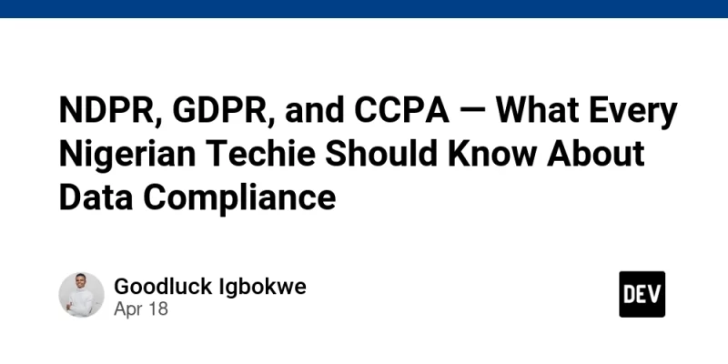NDPR, GDPR, and CCPA — What Every Nigerian Techie Should Know About ...