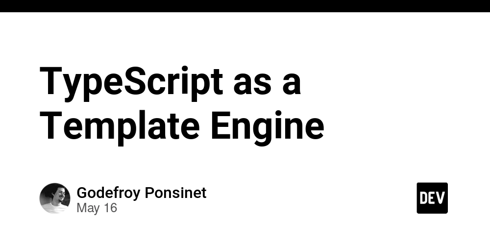 typescript-as-a-template-engine