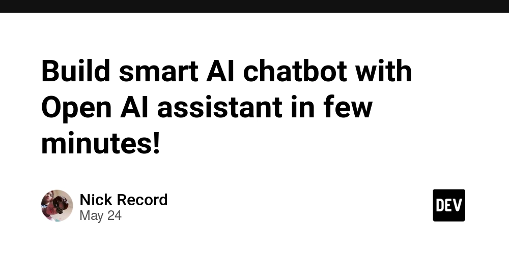 build-smart-ai-chatbot-with-open-ai-assistant-in-few-minutes!