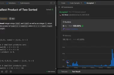 -kth-smallest-product-of-two-sorted-arrays-–-leetcode-2040-(c++-|-python-|-javascript)