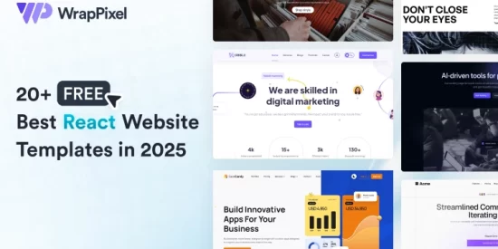 20+-free-&-responsive-react-website-templates-to-use