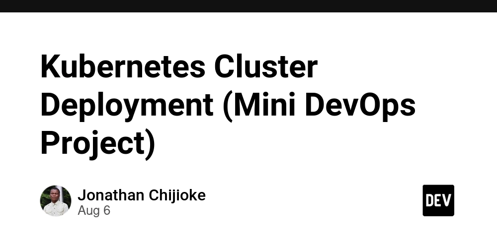 kubernetes-cluster-deployment-(mini-devops-project)