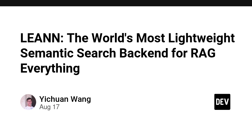 leann:-the-world’s-most-lightweight-semantic-search-backend-for-rag-everything-